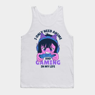 Gaming and Anime Tank Top